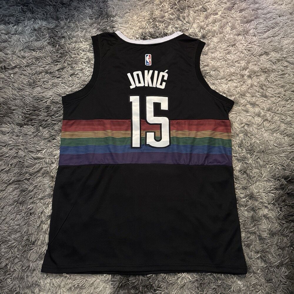 NWT Nike 2025-26 City Edition Denver Nuggets Nikola Jokić #15 Swingman Jersey 52 - Picture 4 of 6